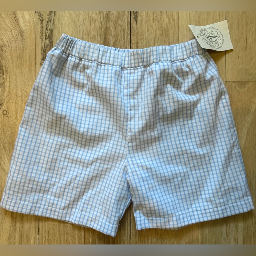 The Beaufort Bonnet Company Boys’ Shelton Shorts, sz 6, Beale Street Blue Check